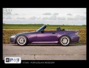 Honda 2000 wrapped with KPMF Gloss Purple Black Iridescent wrap vinyl