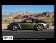 Porsche wrapped with KPMF Gold Starlight Laminate vinyl