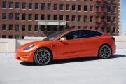 Profile pic of KPMF Matte Iced Orange on a Tesla car